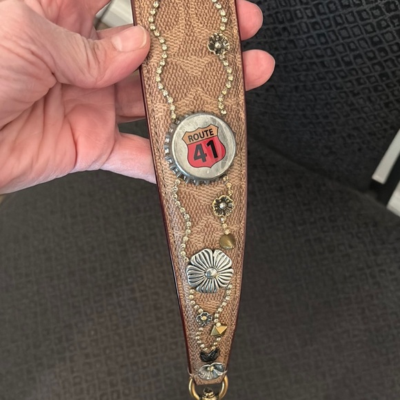 Coach Embellished Tan bag Strap - Picture 11 of 11